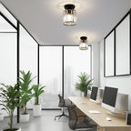 Crystal Prism Dimmable LED Semi-Flush Ceiling Light