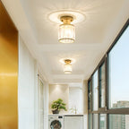 Crystal Prism Dimmable LED Semi-Flush Ceiling Light