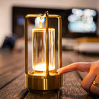 Crystal Rechargeable Remote-Dimmable LED Lantern