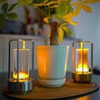 Crystal Rechargeable Remote-Dimmable LED Lantern