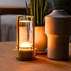 Crystal Rechargeable Remote-Dimmable LED Lantern