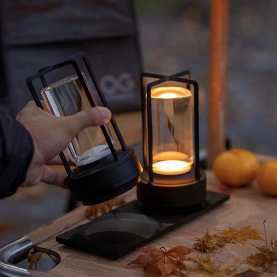 Crystal Rechargeable Remote-Dimmable LED Lantern
