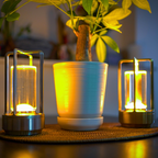 Crystal Rechargeable Remote-Dimmable LED Lantern