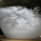 Crystal Weather Display Temperature-Reactive Glass & Wood