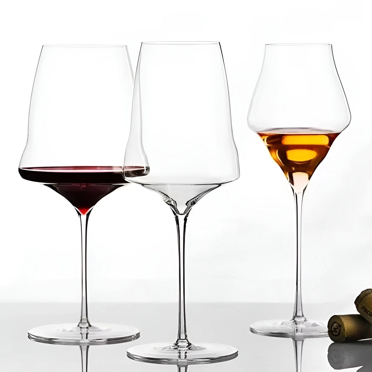 Crystal Wine Glass Thin Rim & Slender Bowl