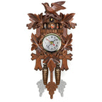 Cuckoo Clock Hand-Carved Real Pendulum Battery-Operated