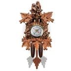 Cuckoo Clock Hand-Carved Real Pendulum Battery-Operated