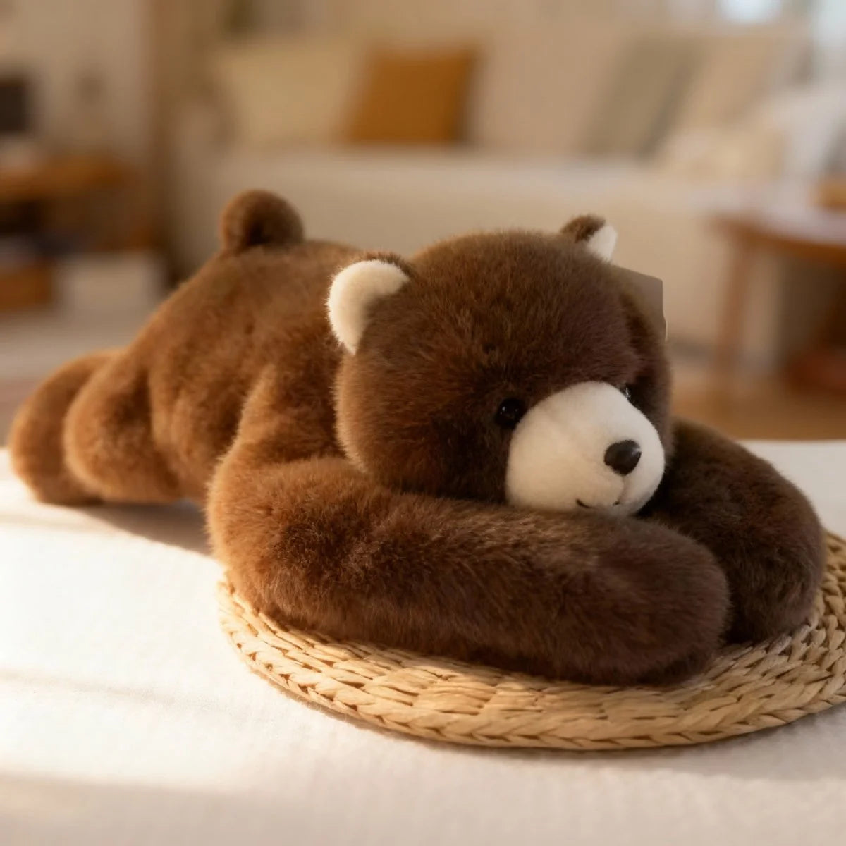 Cuddle Pillow Ultra-Soft Faux Fur & Extra-Long Arms