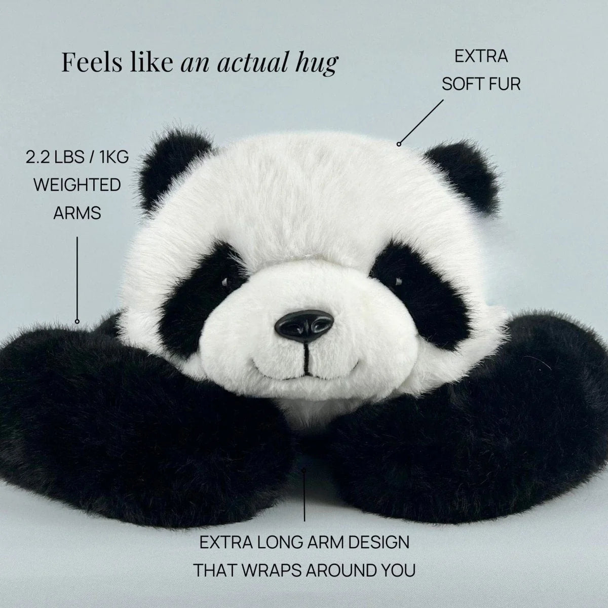 Cuddle Pillow Ultra-Soft Faux Fur & Extra-Long Arms