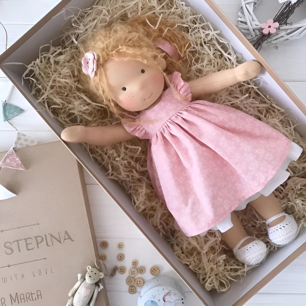 Cuddly Doll Hypoallergenic Cotton & Wool Hand-Assembled