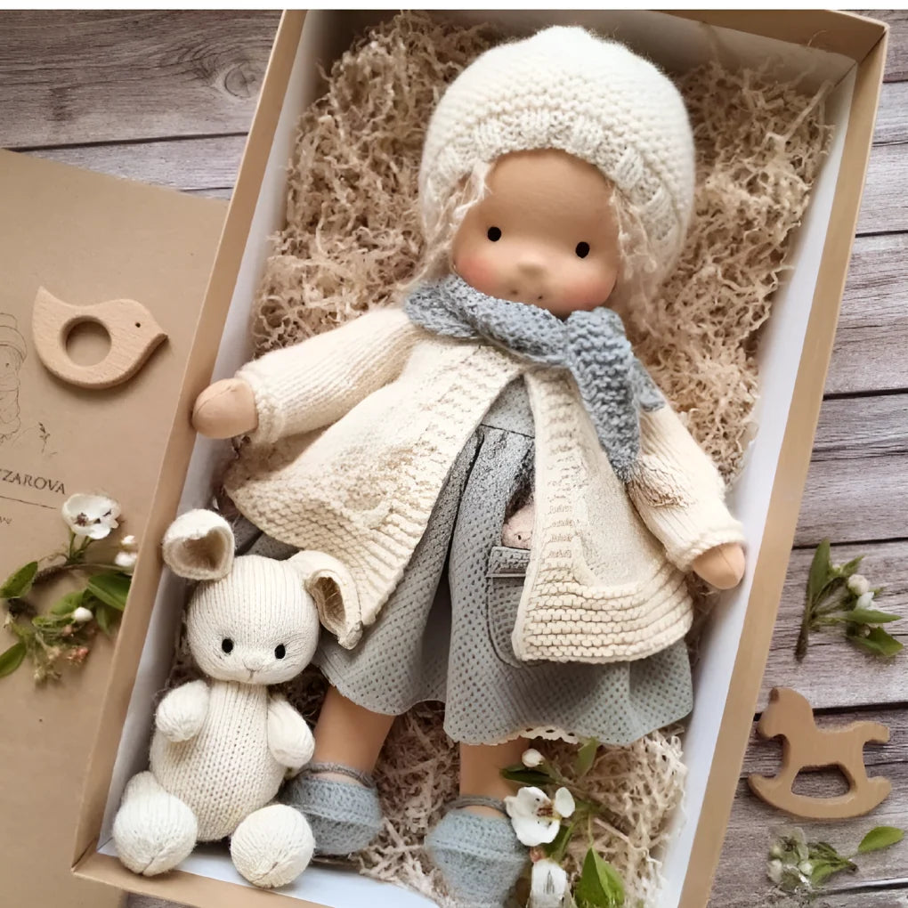 Cuddly Doll Hypoallergenic Cotton & Wool Hand-Assembled