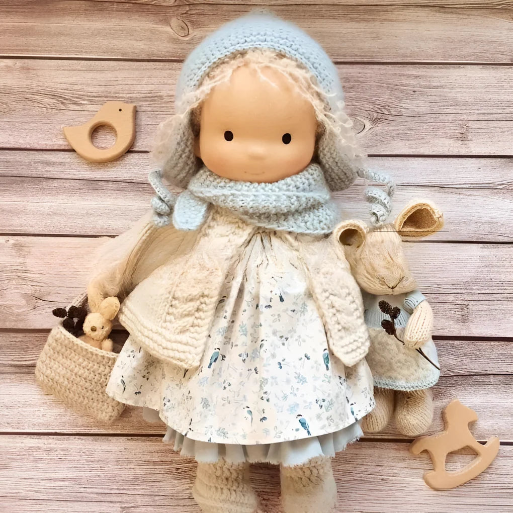 Cuddly Doll Hypoallergenic Cotton & Wool Hand-Assembled