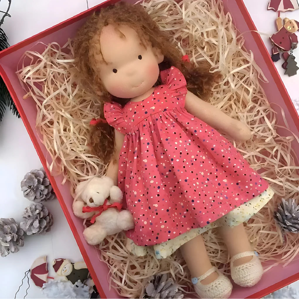 Cuddly Doll Hypoallergenic Cotton & Wool Hand-Assembled