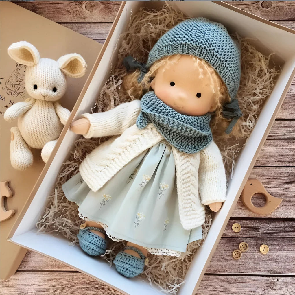 Cuddly Doll Hypoallergenic Cotton & Wool Hand-Assembled