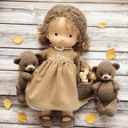 Cuddly Doll Hypoallergenic Cotton & Wool Hand-Assembled