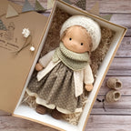 Cuddly Doll Hypoallergenic Cotton & Wool Hand-Assembled
