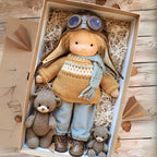 Cuddly Doll Hypoallergenic Cotton & Wool Hand-Assembled