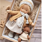 Cuddly Doll Hypoallergenic Cotton & Wool Hand-Assembled