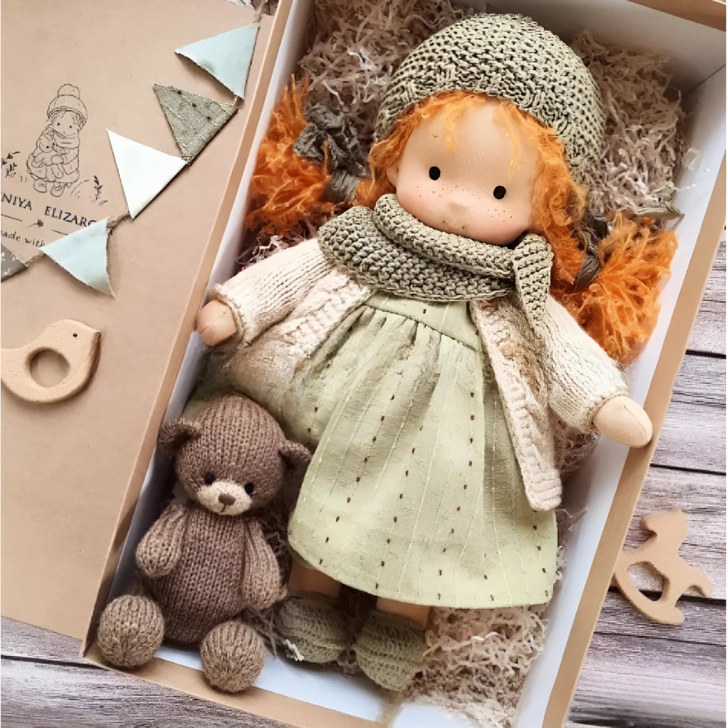 Cuddly Doll Hypoallergenic Cotton & Wool Hand-Assembled