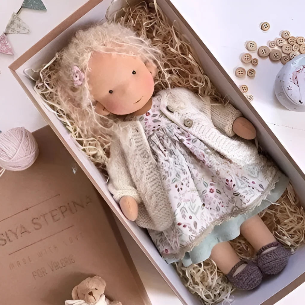 Cuddly Doll Hypoallergenic Cotton & Wool Hand-Assembled