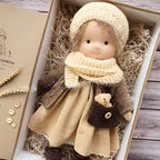 Cuddly Doll Hypoallergenic Cotton & Wool Hand-Assembled