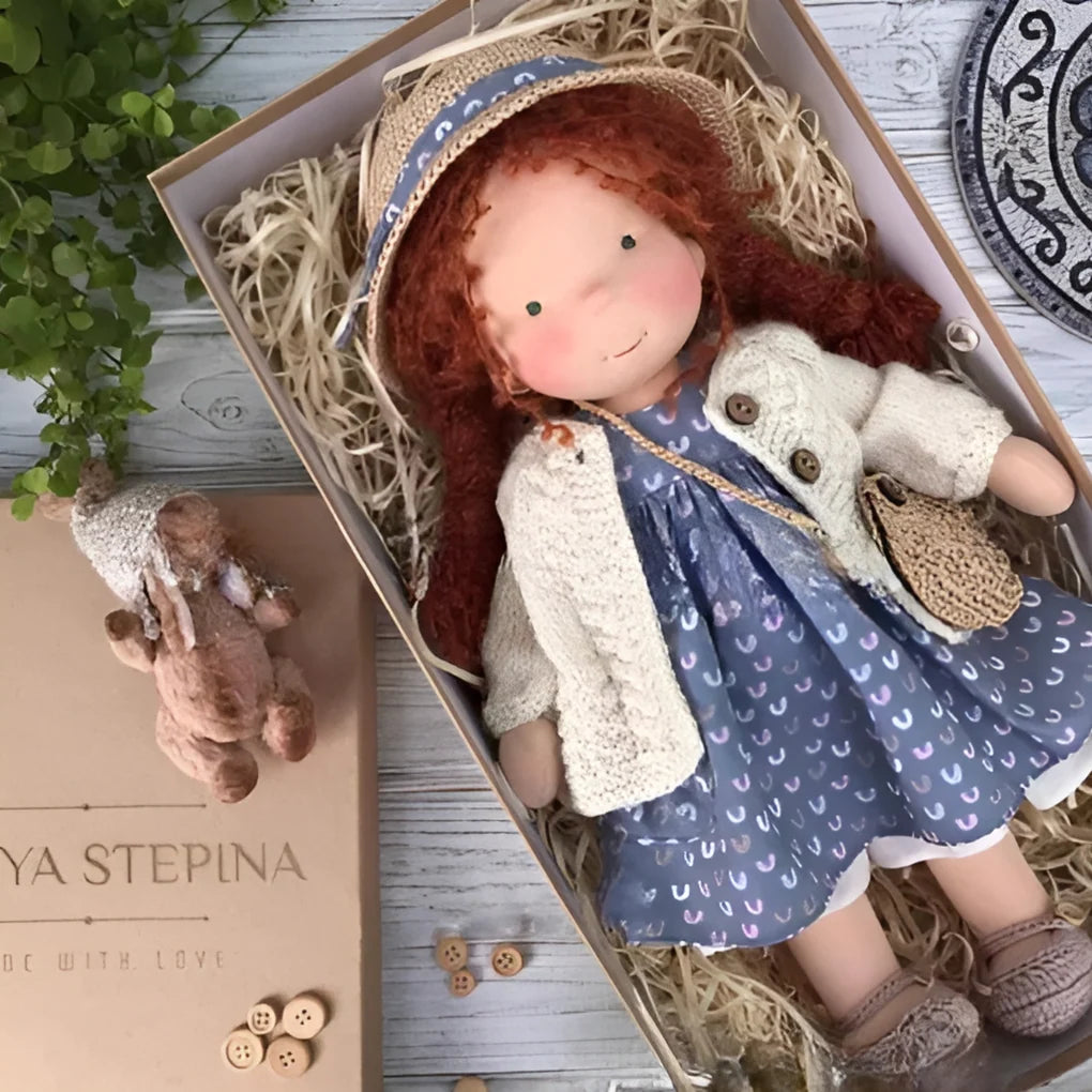 Cuddly Doll Hypoallergenic Cotton & Wool Hand-Assembled