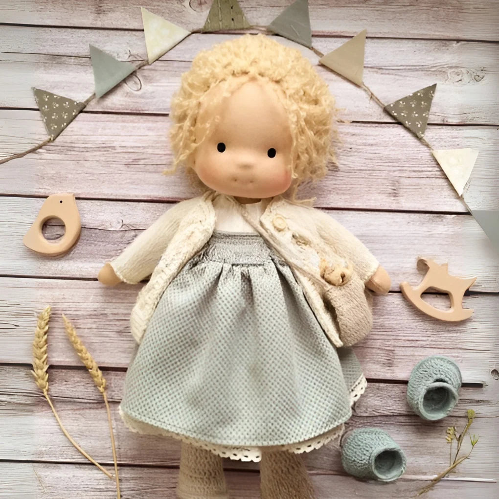 Cuddly Doll Hypoallergenic Cotton & Wool Hand-Assembled