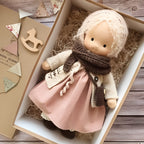 Cuddly Doll Hypoallergenic Cotton & Wool Hand-Assembled