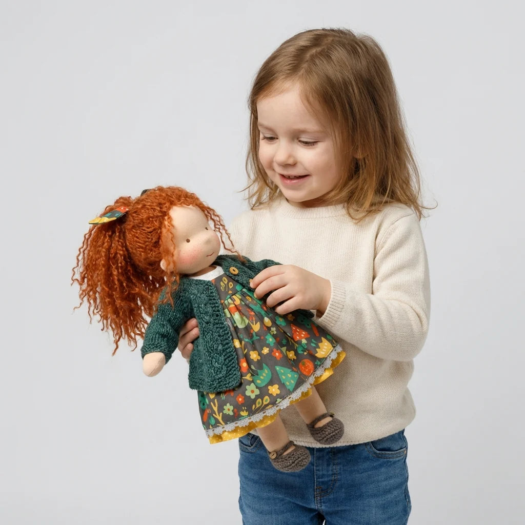 Cuddly Doll Hypoallergenic Cotton & Wool Hand-Assembled