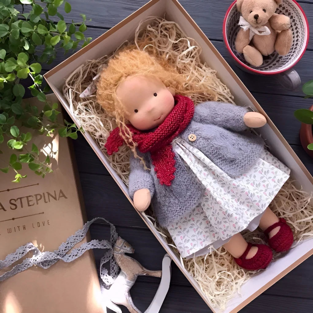 Cuddly Doll Hypoallergenic Cotton & Wool Hand-Assembled