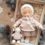 Cuddly Doll Hypoallergenic Cotton & Wool Hand-Assembled