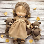 Cuddly Doll Hypoallergenic Cotton & Wool Hand-Assembled