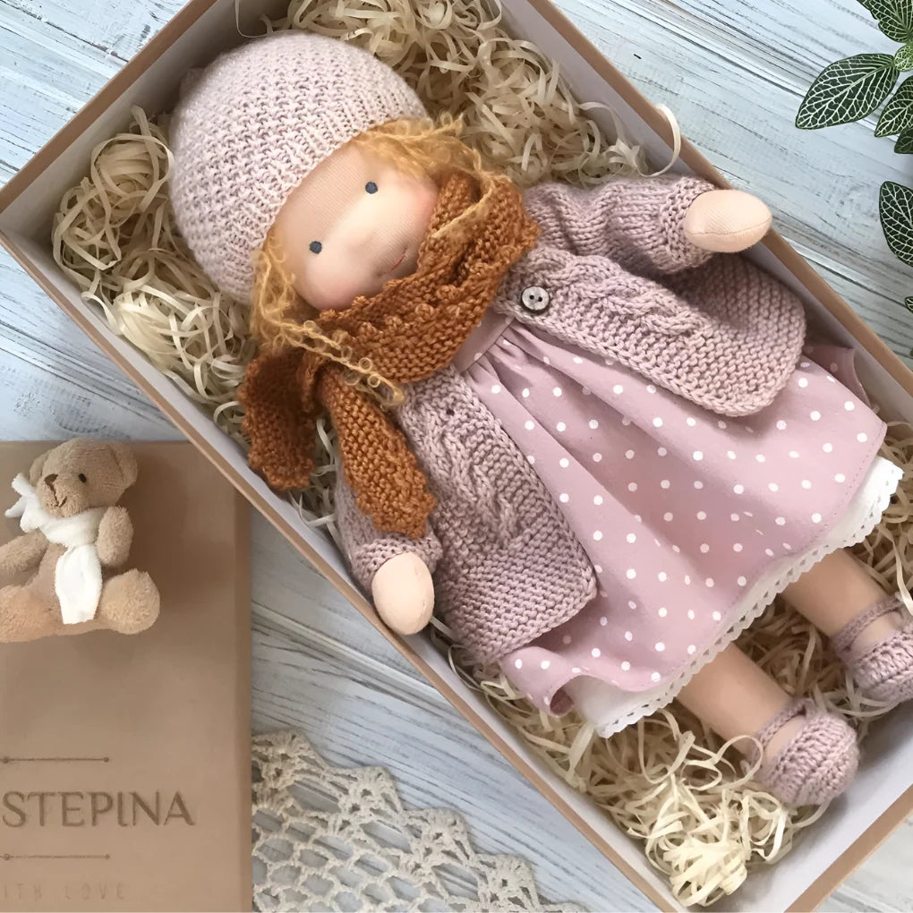 Cuddly Doll Hypoallergenic Cotton & Wool Hand-Assembled