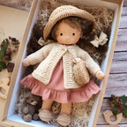 Cuddly Doll Hypoallergenic Cotton & Wool Hand-Assembled