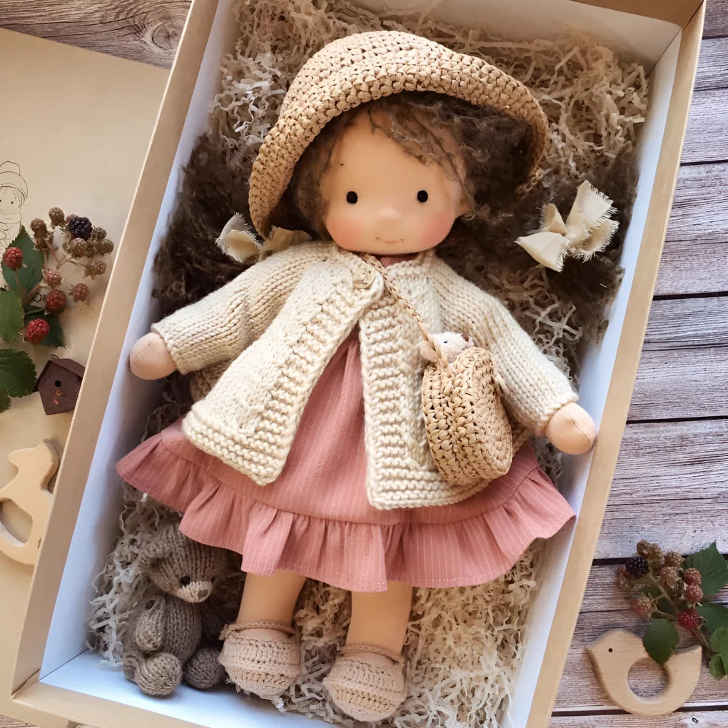 Cuddly Doll Hypoallergenic Cotton & Wool Hand-Assembled