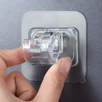 Curtain Rod Holders Self-Adhesive No-Drill Holds 4.41 Lbs