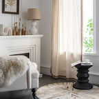 Curtain Semi-Blackout Beige Boho Style
