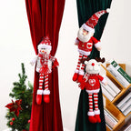 Curtain Tieback Santa Claus Plush Easy Attach