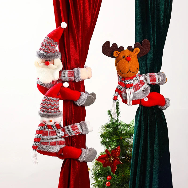 Curtain Tieback Santa Design Universal Fit
