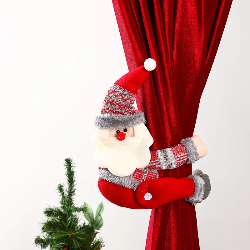 Curtain Tieback Santa Design Universal Fit