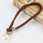 Curtain Tiebacks Pearl Accent & Braided Rope Set of Two