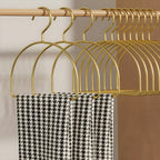 Curved Aluminum Non-Slip Scarf Hanger (Set of 4)
