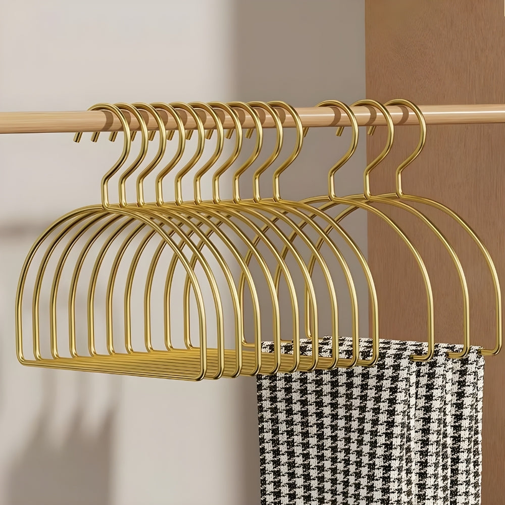 Curved Aluminum Non-Slip Scarf Hanger (Set of 4)