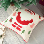 Cushion 3D Christmas Tree Plush Bell Accents