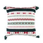Cushion 3D Christmas Tree Plush Bell Accents
