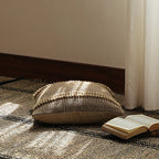 Cushion Cover 18 Inch Square Coarse-Woven Cotton Blend Tufted