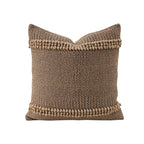 Cushion Cover 18 Inch Square Coarse-Woven Cotton Blend Tufted