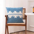 Cushion Cover 18x18in Woven Ethnic Pattern Chenille Trim