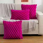 Cushion Cover 3D Textured Cotton-Polyester Zipper