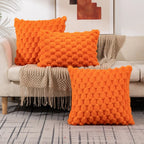 Cushion Cover 3D Textured Cotton-Polyester Zipper